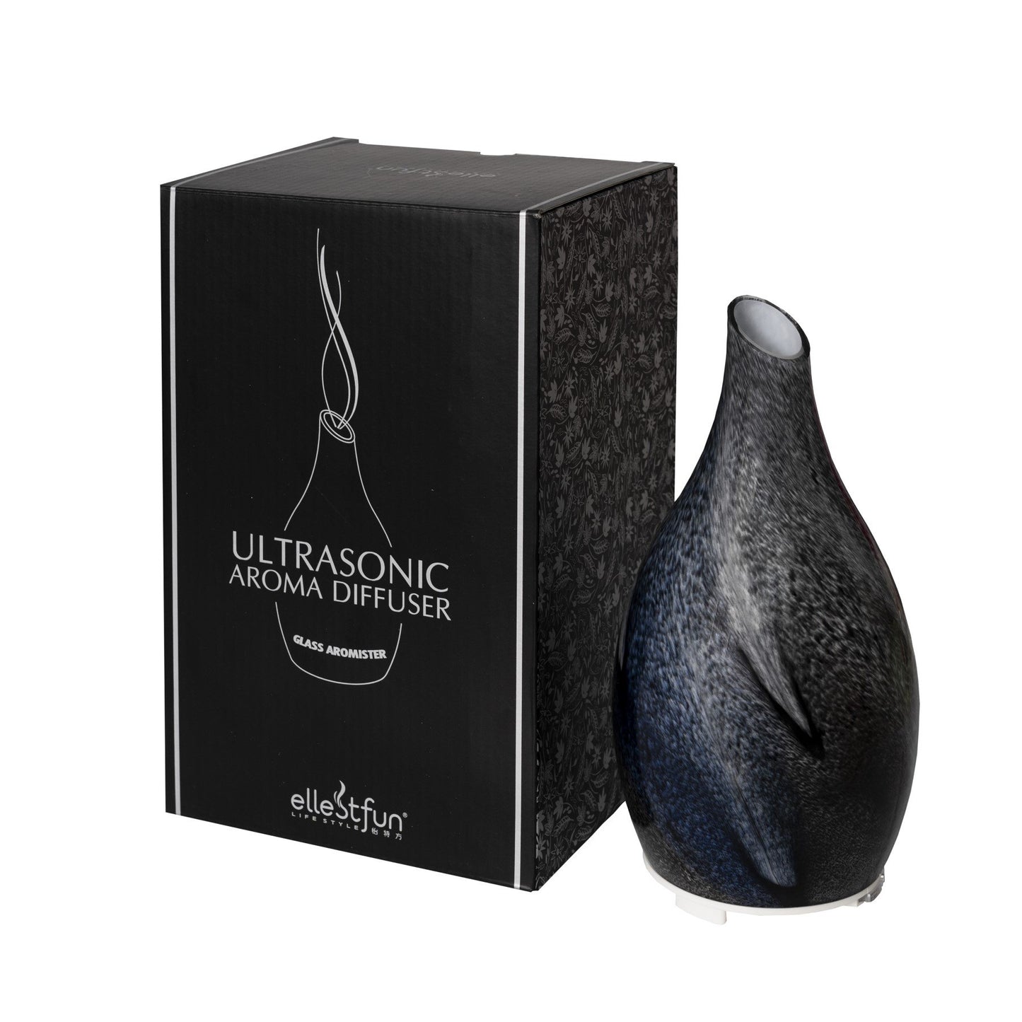 Teardrop Glass Ultrasonic Diffuser - Charcoal
