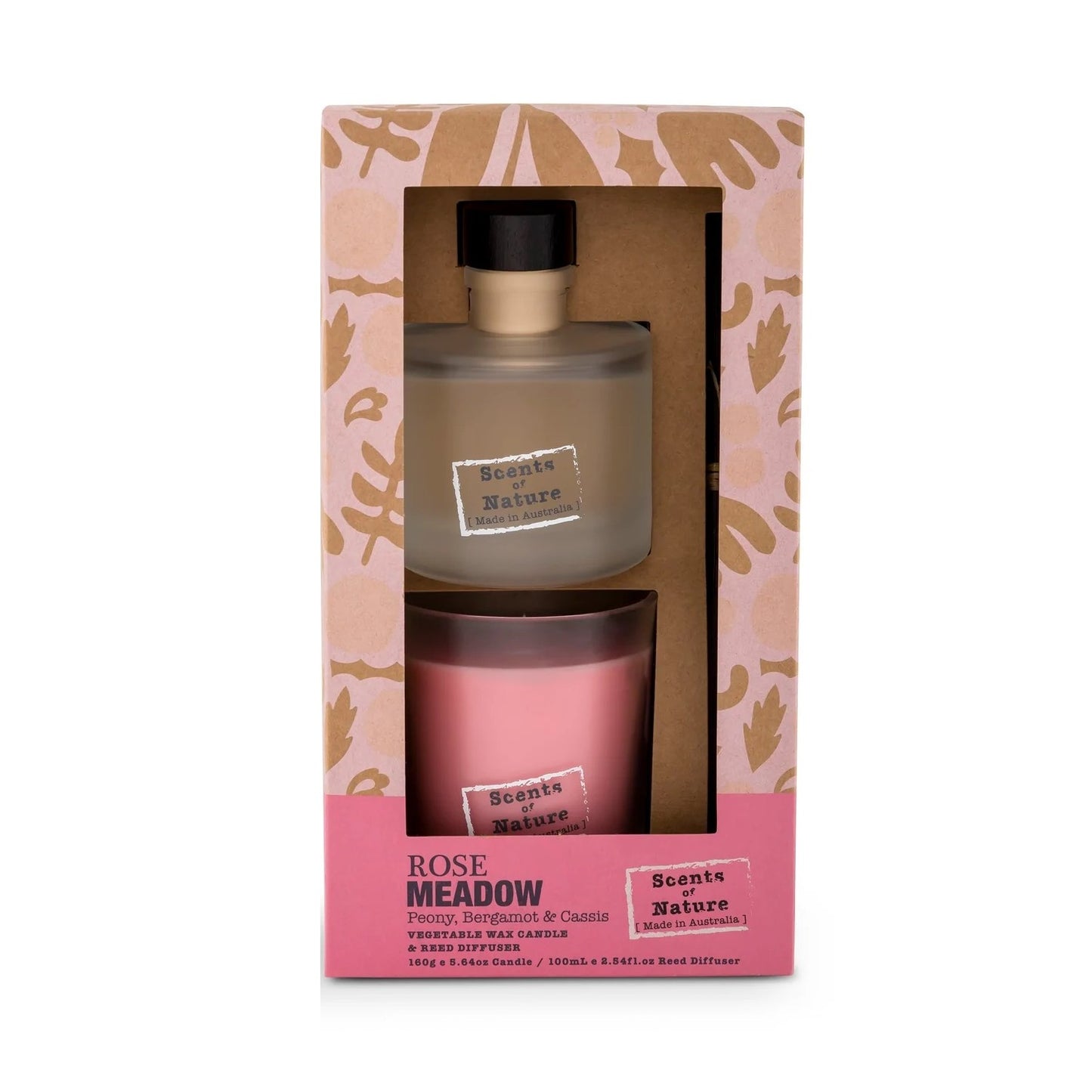 Set Hadiah Rose Meadow Candle & Reed