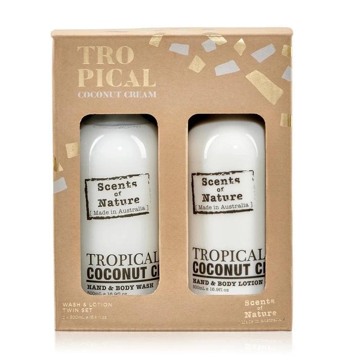 Tropical Coconut Cream Wash & Lotion Gift Pack