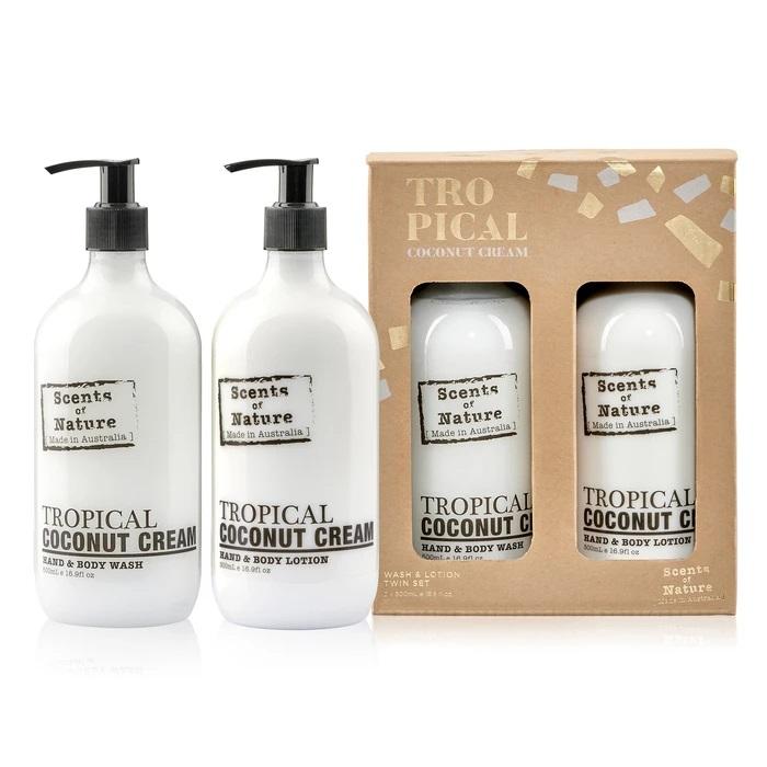 Tropical Coconut Cream Wash & Lotion Gift Pack