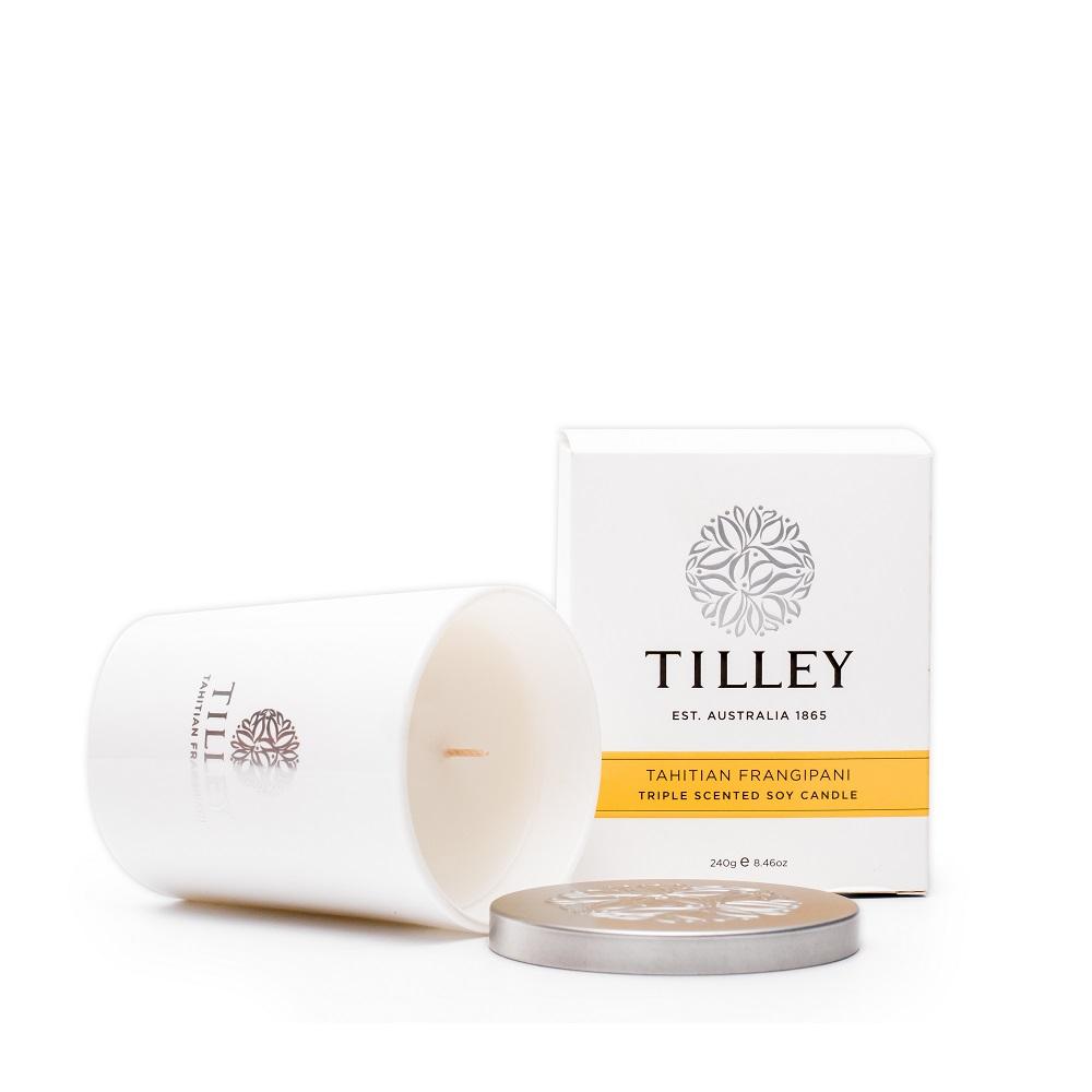 Tahitian Frangipani Triple Scented Soy Candle