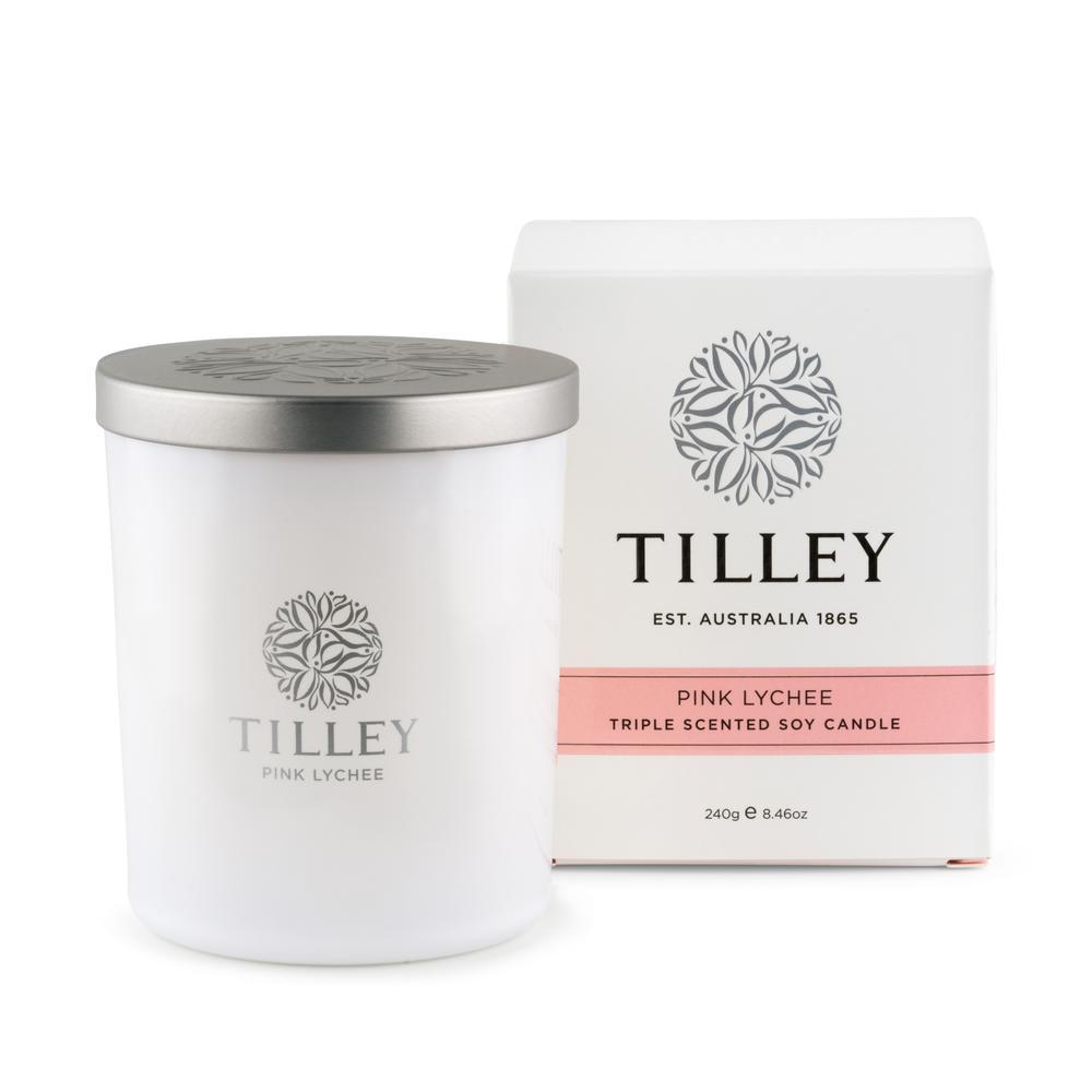 Pink Lychee Scented Soy Candle