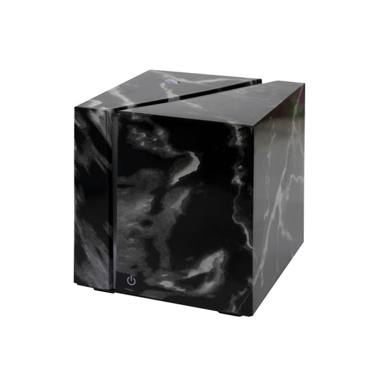 Cube Marble Effect Ultrasonic Diffuser - Black