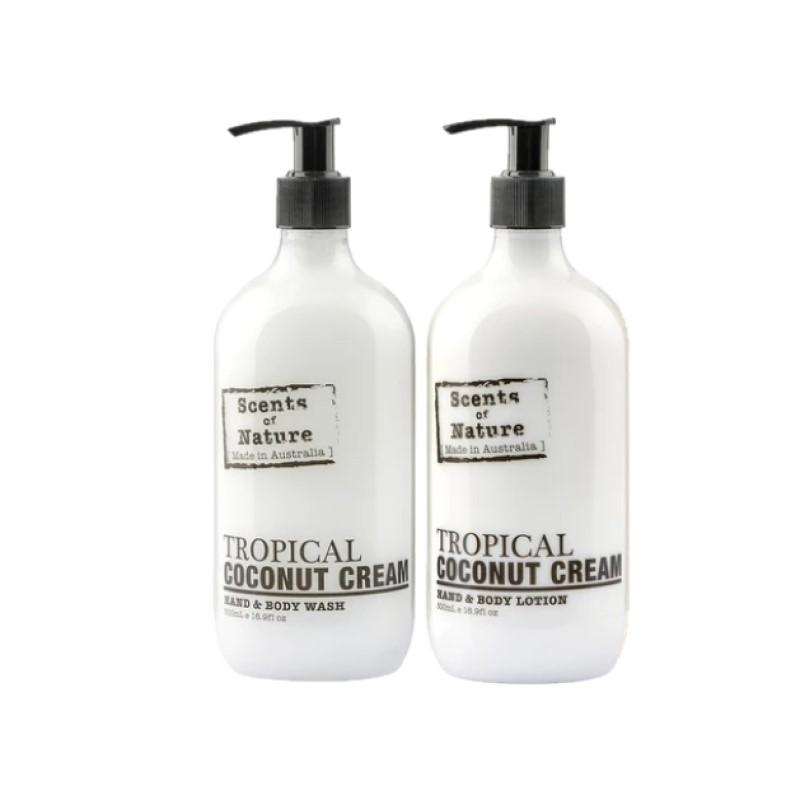 Tropical Coconut Cream Wash & Lotion Gift Pack