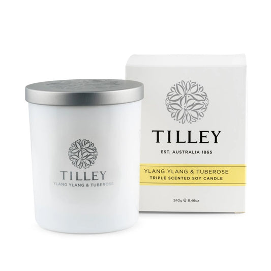 Ylang Ylang & Tuberose Scented Soy Candle